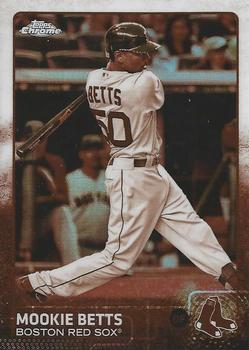 2015 Topps Chrome - Sepia Refractor #67 Mookie Betts Front