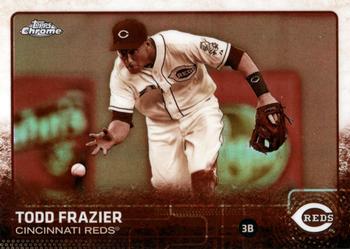 2015 Topps Chrome - Sepia Refractor #72 Todd Frazier Front
