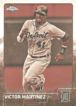 2015 Topps Chrome - Sepia Refractor #114 Victor Martinez Front