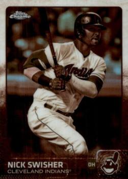 2015 Topps Chrome - Sepia Refractor #158 Nick Swisher Front