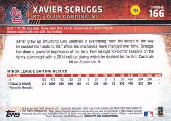 2015 Topps Chrome - Sepia Refractor #166 Xavier Scruggs Back