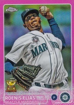 2015 Topps Chrome - Pink Refractor #20 Roenis Elias Front