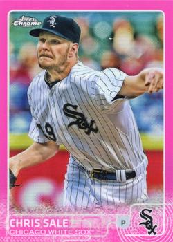 2015 Topps Chrome - Pink Refractor #57 Chris Sale Front