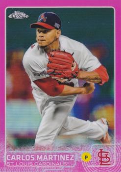 2015 Topps Chrome - Pink Refractor #74 Carlos Martinez Front