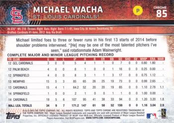 2015 Topps Chrome - Pink Refractor #85 Michael Wacha Back