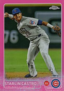 2015 Topps Chrome - Pink Refractor #139 Starlin Castro Front