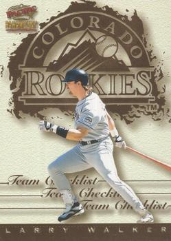 1999 Pacific Paramount - Team Checklists #10 Larry Walker  Front