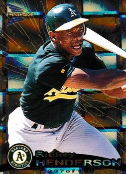1999 Pacific Prism - Holographic Gold #106 Rickey Henderson  Front