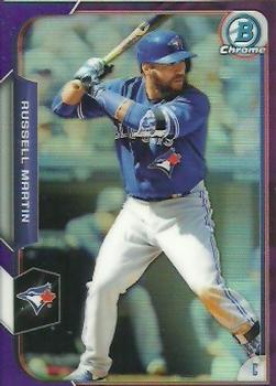 2015 Bowman Chrome - Purple Refractors #48 Russell Martin Front