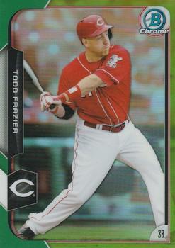 2015 Bowman Chrome - Green Refractors #124 Todd Frazier Front
