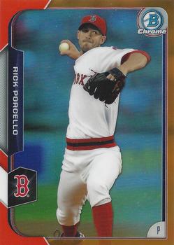 2015 Bowman Chrome - Orange Refractors #91 Rick Porcello Front