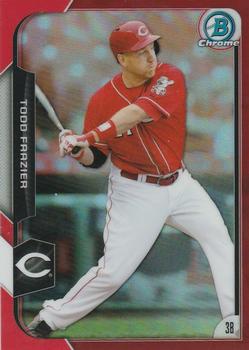 2015 Bowman Chrome - Red Refractors #124 Todd Frazier Front