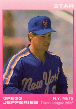 1989 Star Gregg Jefferies Pink - Glossy #4 Gregg Jefferies Front