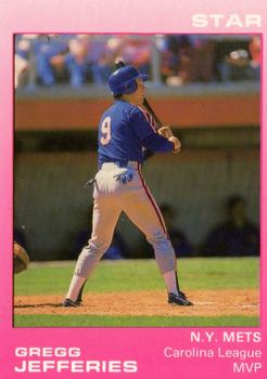 1989 Star Gregg Jefferies Pink - Glossy #5 Gregg Jefferies Front