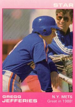 1989 Star Gregg Jefferies Pink - Glossy #8 Gregg Jefferies Front