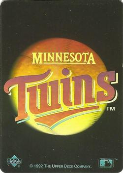 1992 Upper Deck - Team Logo Holograms #NNO Minnesota Twins Front