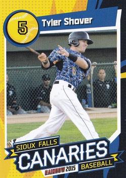 2015 Sioux Falls Canaries #NNO Tyler Shover Front