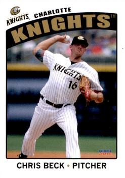 2015 Choice Charlotte Knights #01 Chris Beck Front