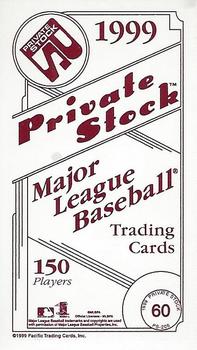 1999 Pacific Private Stock - PS-206 Red #60 Aaron Boone  Back