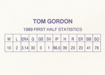 1989 Sun Ray Stars (unlicensed) #NNO Tom Gordon Back