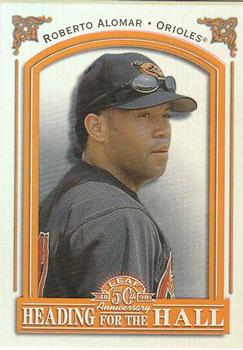 1998 Leaf - Heading for the Hall #1 Roberto Alomar Front