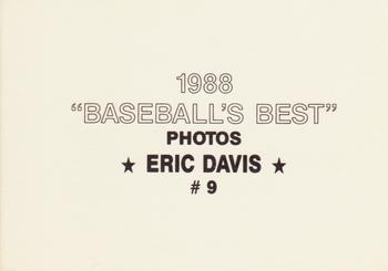 1988 Baseball's Best Photos (unlicensed) #9 Eric Davis Back