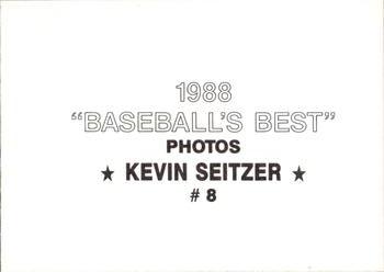 1988 Baseball's Best Photos (unlicensed) #8 Kevin Seitzer Back
