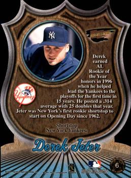 1999 Pacific Revolution - MLB Icons #6 Derek Jeter  Back