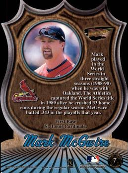 1999 Pacific Revolution - MLB Icons #7 Mark McGwire  Back