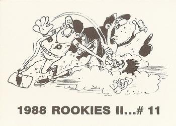 1988 Rookies II (unlicensed) #11 Mark Grace Back