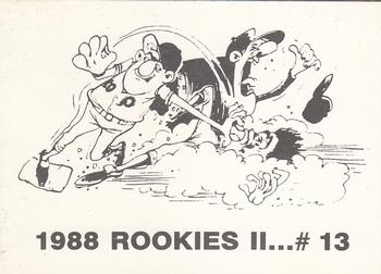 1988 Rookies II (unlicensed) #13 Ken Griffey Jr. Back
