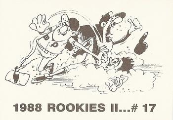 1988 Rookies II (unlicensed) #17 Roberto Alomar Back