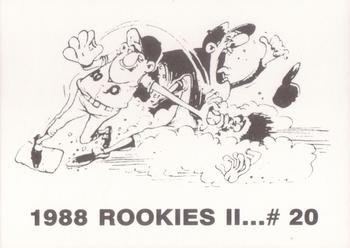 1988 Rookies II (unlicensed) #20 Hensley Meulens Back