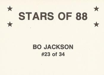 1988 Stars of '88 (unlicensed) #23 Bo Jackson Back