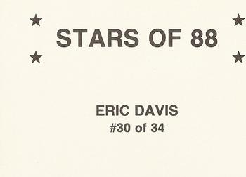 1988 Stars of '88 (unlicensed) #30 Eric Davis Back