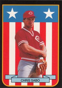 1989 Pacific Cards & Comics American Flag Series I (unlicensed) #2 Chris Sabo Front