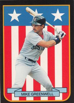 1989 Pacific Cards & Comics American Flag Series I (unlicensed) #4 Mike Greenwell Front