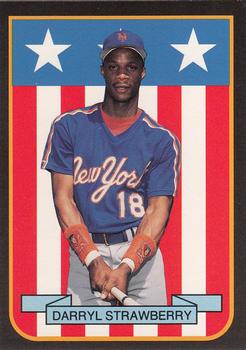 1989 Pacific Cards & Comics American Flag Series I (unlicensed) #5 Darryl Strawberry Front