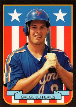 1989 Pacific Cards & Comics American Flag Series I (unlicensed) #6 Gregg Jefferies Front
