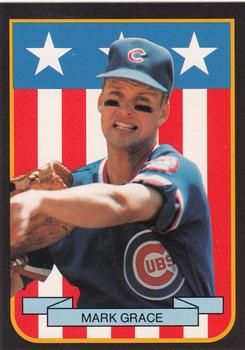 1989 Pacific Cards & Comics American Flag Series I (unlicensed) #7 Mark Grace Front