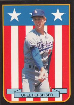 1989 Pacific Cards & Comics American Flag Series I (unlicensed) #8 Orel Hershiser Front