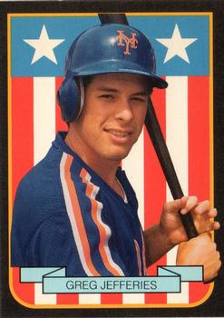 1989 Pacific Cards & Comics American Flag Series II (unlicensed) #1 Gregg Jefferies Front