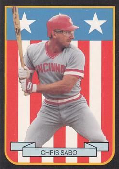 1989 Pacific Cards & Comics American Flag Series II (unlicensed) #4 Chris Sabo Front