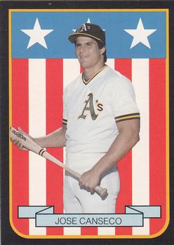 1989 Pacific Cards & Comics American Flag Series II (unlicensed) #5 Jose Canseco Front