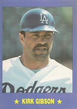 1989 Pacific Cards & Comics Action Superstars Series One (unlicensed) #2 Kirk Gibson Front