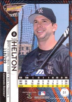 1999 Pacific Revolution - Red #51 Todd Helton  Back