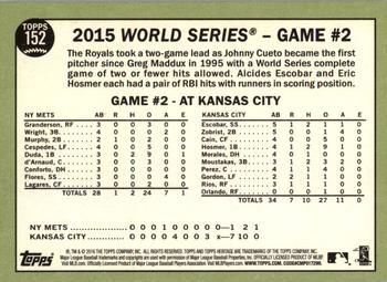 2016 Topps Heritage #152 Cueto Hurls Complete Game Back
