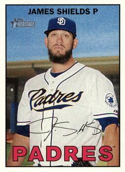 2016 Topps Heritage #230 James Shields Front