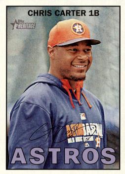 2016 Topps Heritage #308 Chris Carter Front