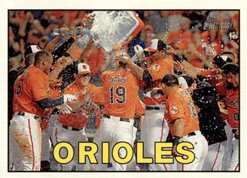 2016 Topps Heritage #341 Baltimore Orioles Front